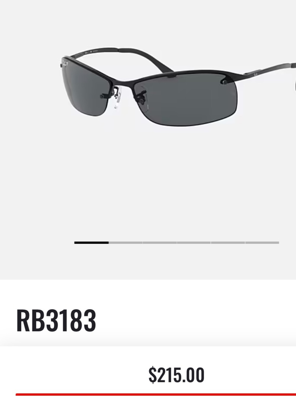 NIB Ray-Ban RB3183 Polarized Sunglasses - Picture 7 of 9